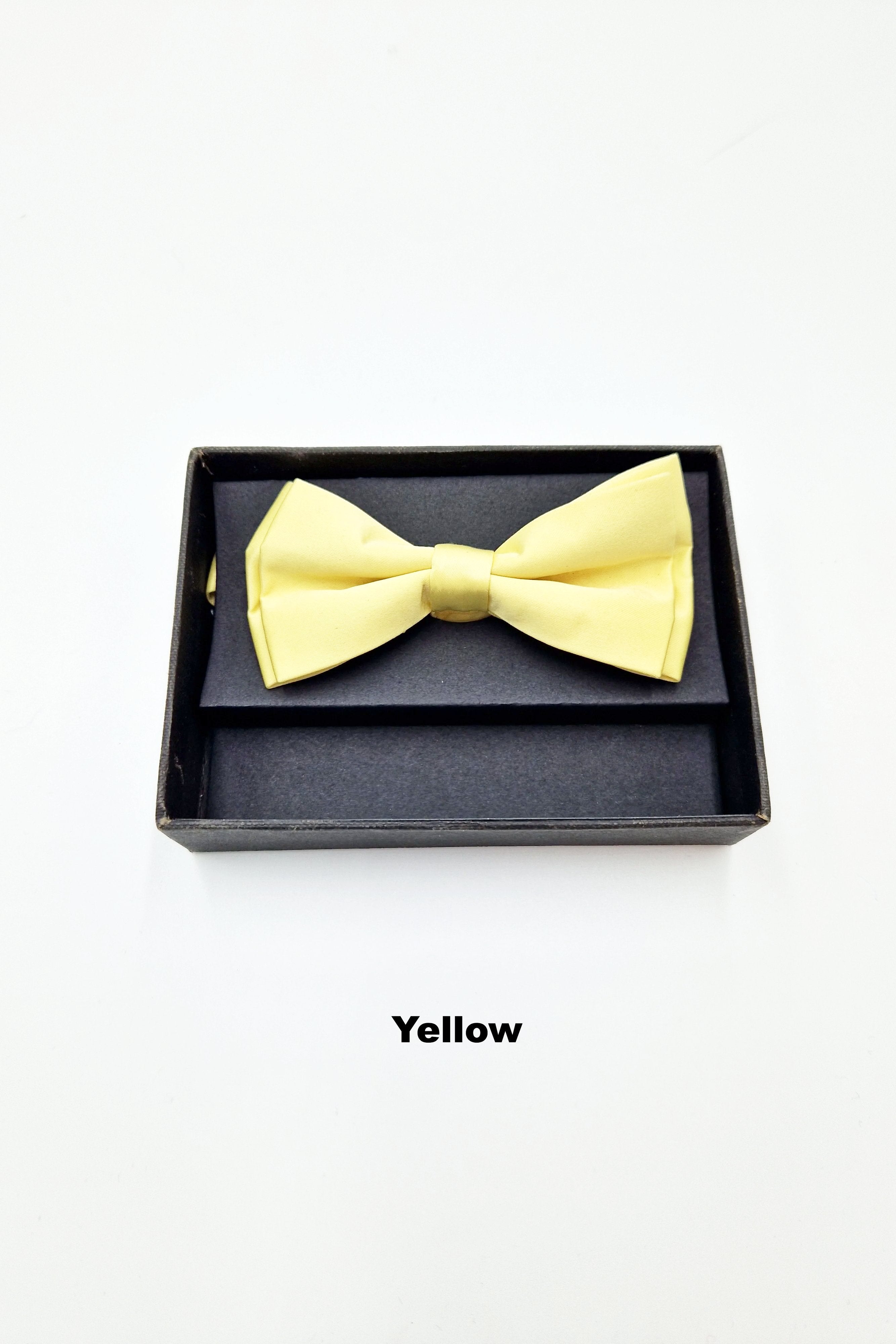 Mens Pre Tied Bow yellow