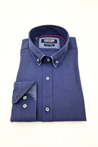 ADVISE Tailored Double Collar Navy Shirt Navy front view