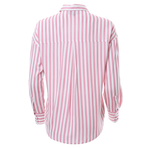Ladies Aurelia Pink Shirt-Ghost Back View