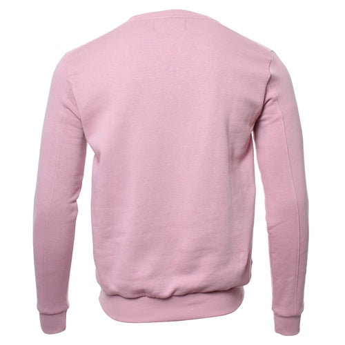 Men's Aidan Pink Sweater-Ghost Back View