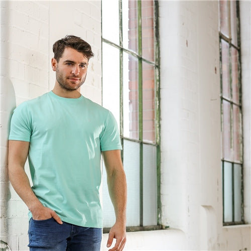 Men's Aqua Finn Short Sleeve Tee-Front View 2