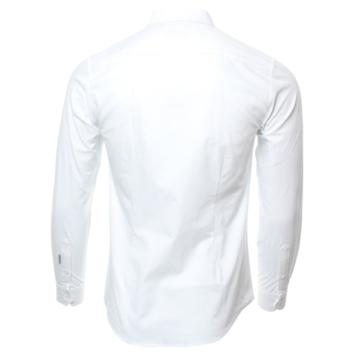 Men's Oliver Oxford White Shirt-Ghost Back View