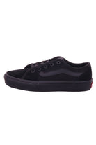 Vans Womens WM Filmore Suede/Canvas Black/Black Black/Black model front view
