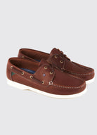 Pair of Dubarry Admirals brown boat shoes