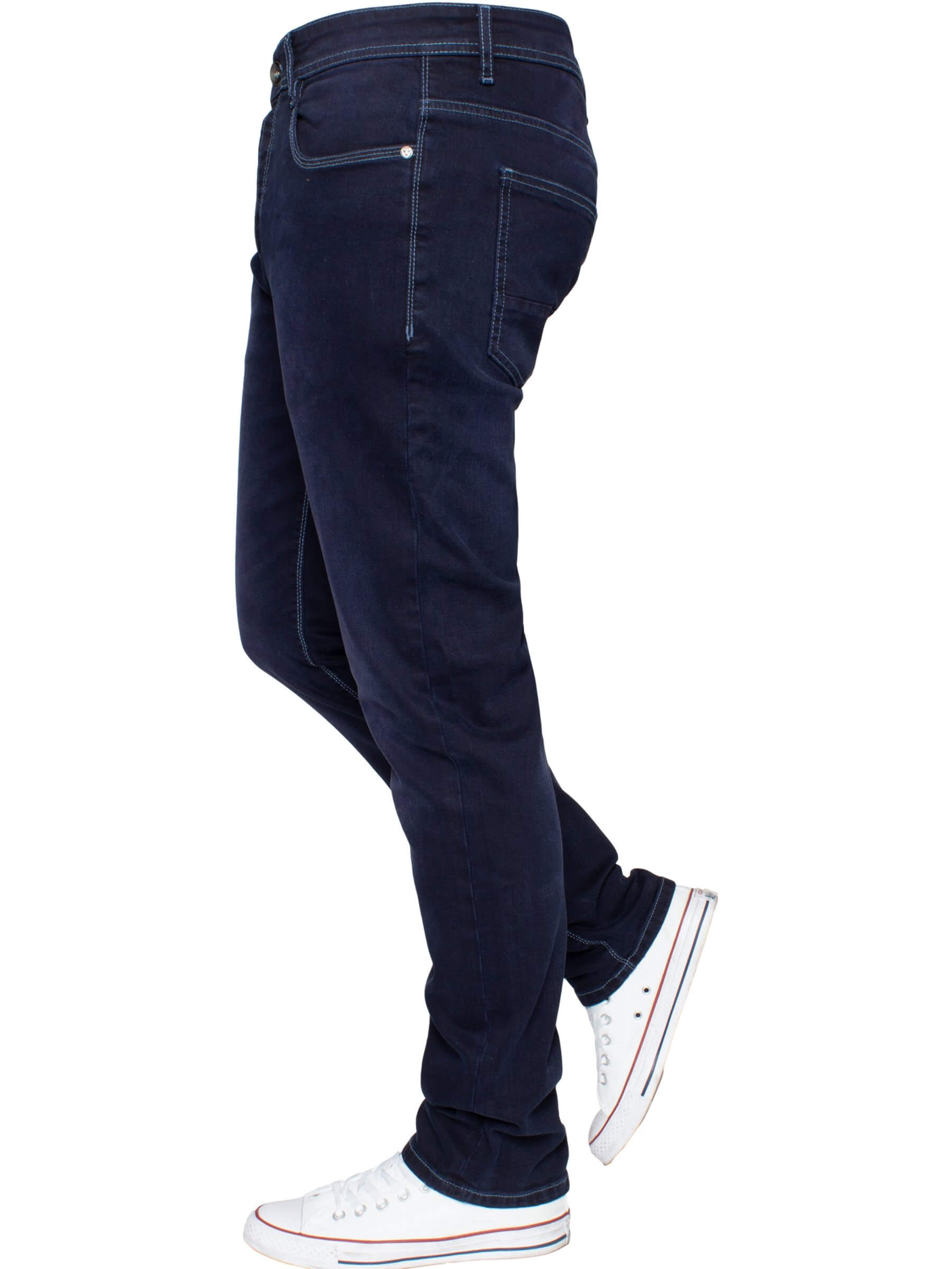 EM538 Navy Tapered Fit Jean by Eto Jeans - Spirit Clothing