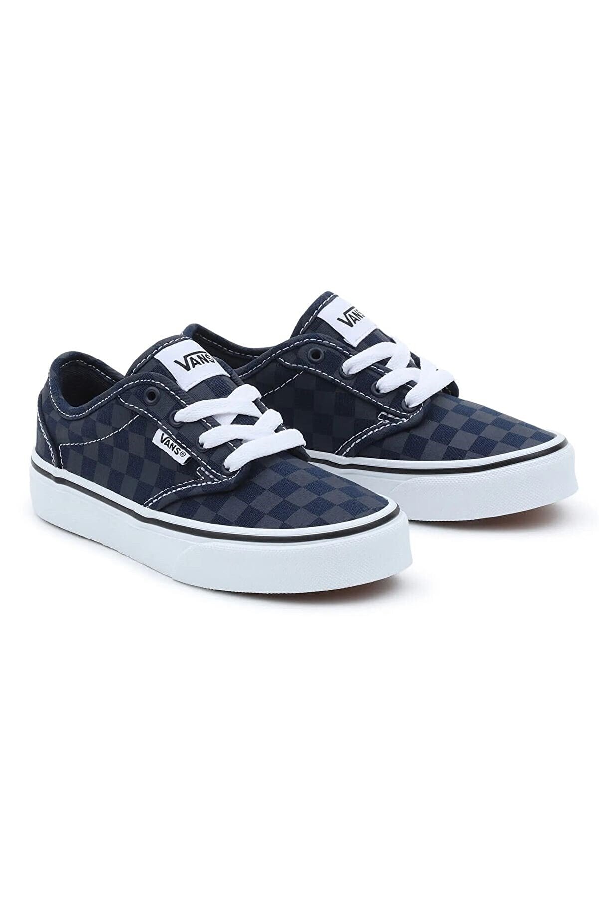Youths Atwood Dress Blues Tonal Check Trainer