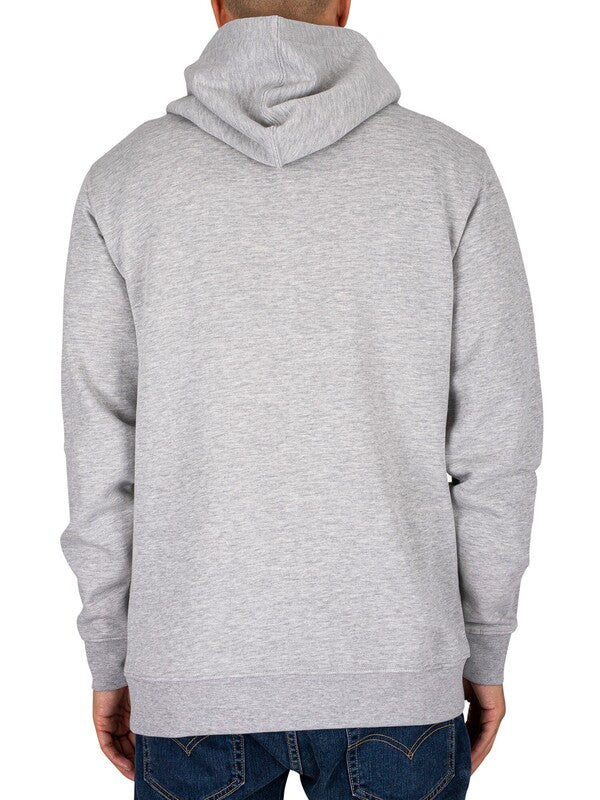 Stackton Stripe Over the head hoodie grey heather-Back