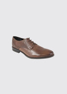 Dubarry Drago Brown Lace up leather Shoe Brown model front view