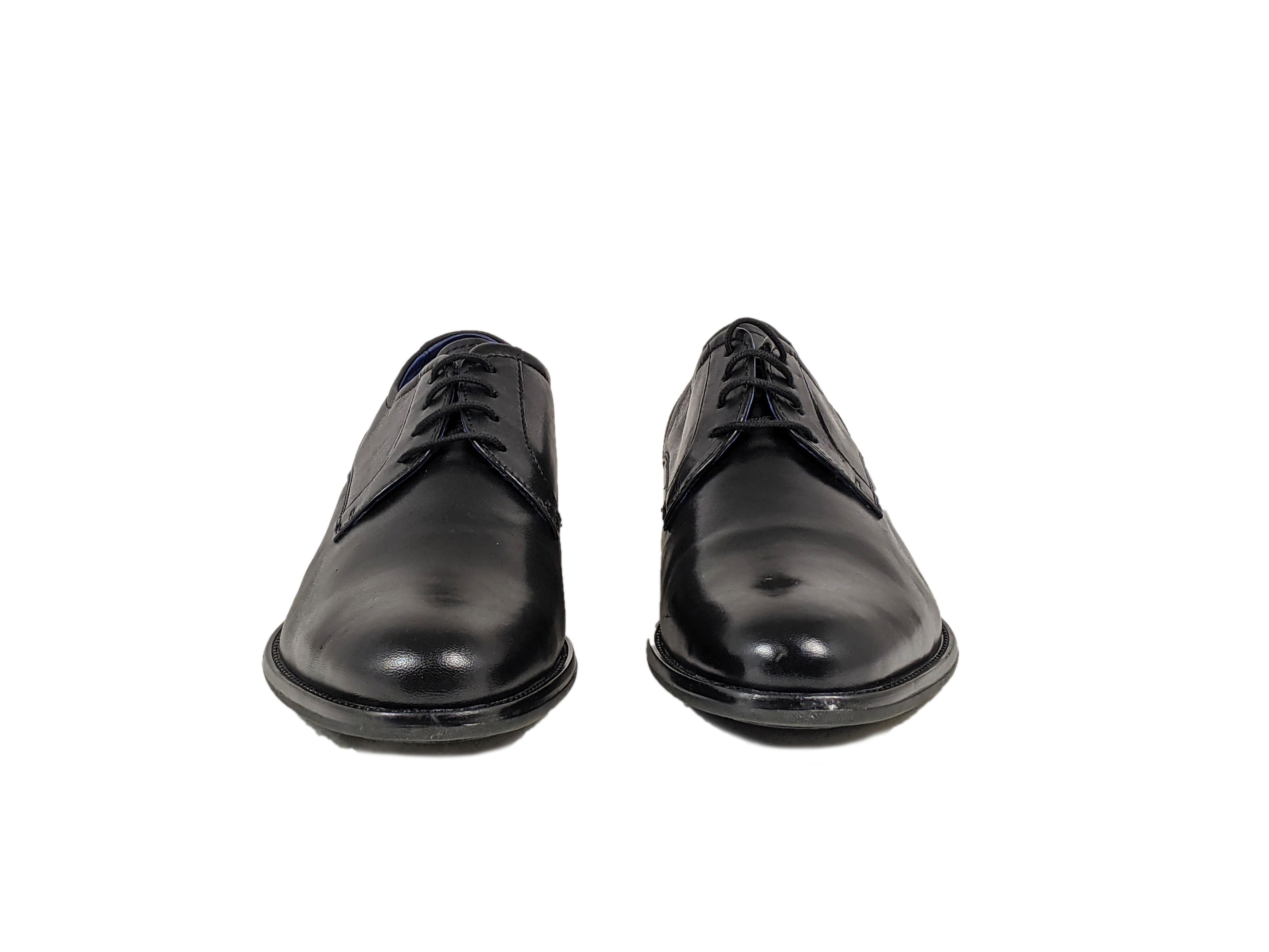 Darrel Wide Fit Black Shoe - Spirit Clothing