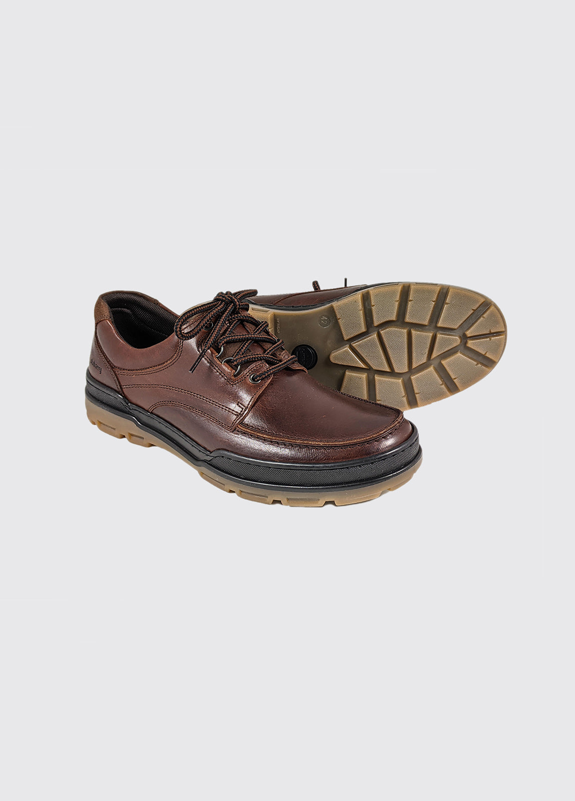 Barny Chestnut Wide Fit Dubarry Shoe Side view  and sole