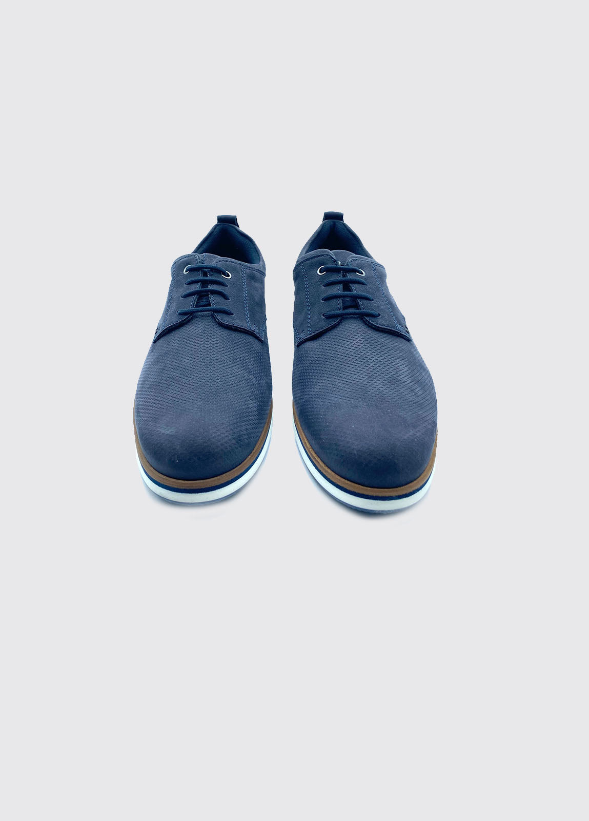 Stafford Navy Mens Shoe-Front view