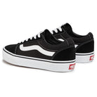 Vans Womens Womens Ward Suede Canvas Black/White Trainer Black/White detail view