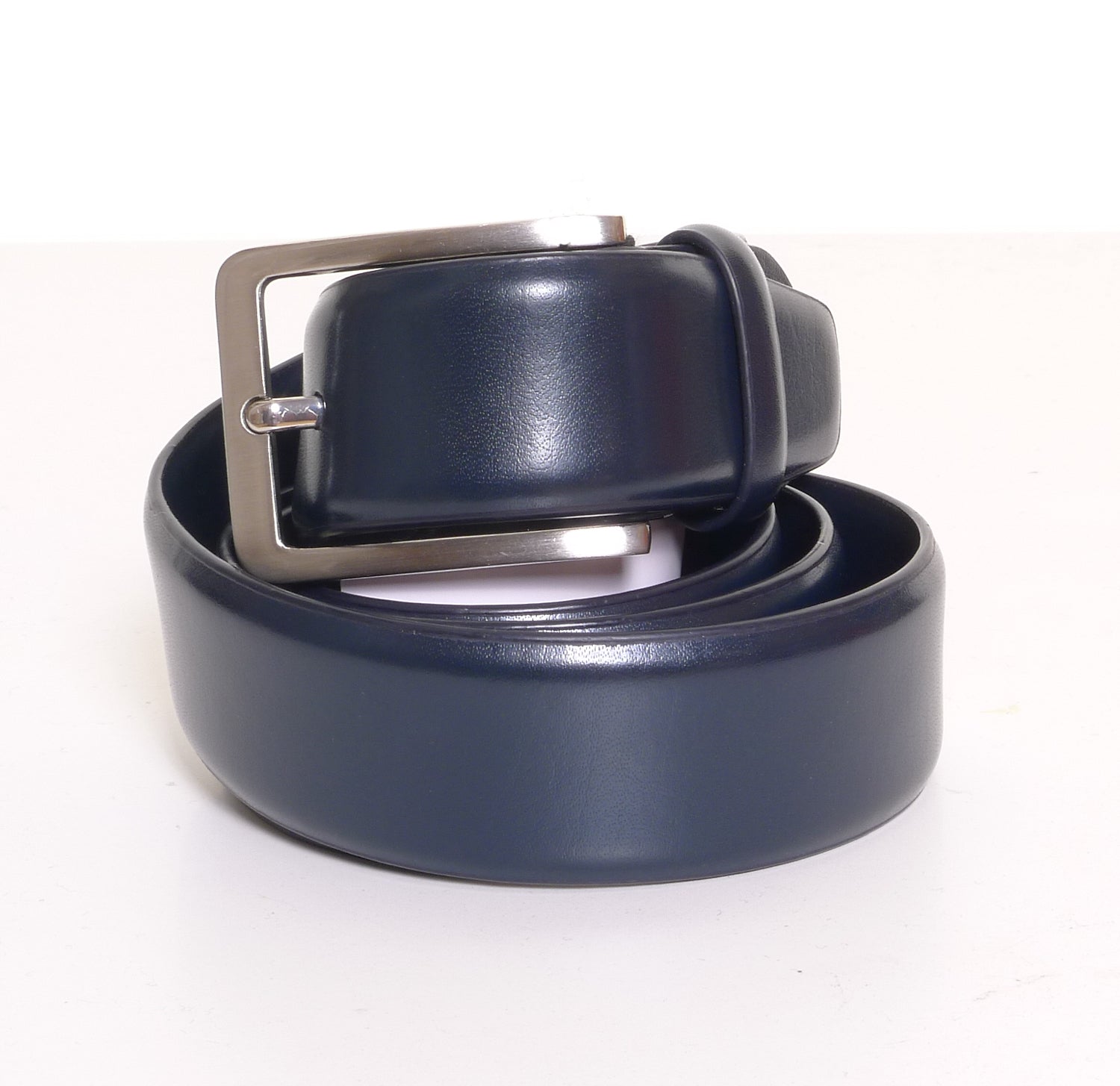 6TH SENSE Men's Leather Belt by 6Th Sense Burgandy model front view