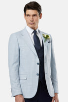 BENETTI Andrew Sky Tapered Fit Blazer SKY front view