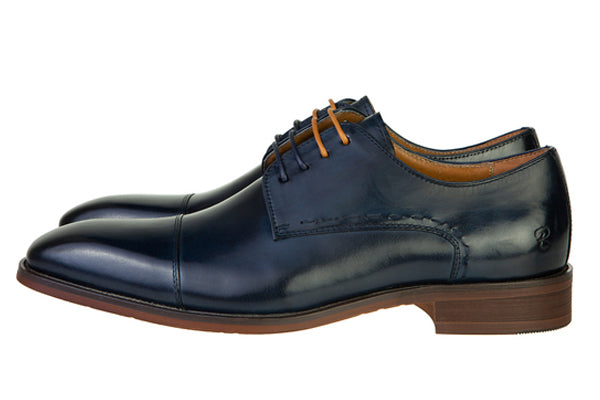 Arthur Navy Leather Shoe by Benetti - Spirit Clothing
