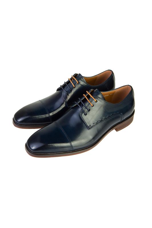 Arthur Navy Leather Shoe by Benetti
