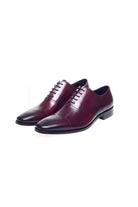 John White London Bay Bordo Capped Oxfords Burgundy front view