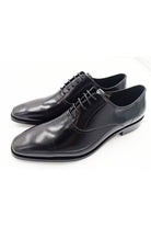 John White London Bay Black Capped Oxfords Black front view