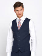 BENETTI James Navy Tapered Waistcoat NAVY back view