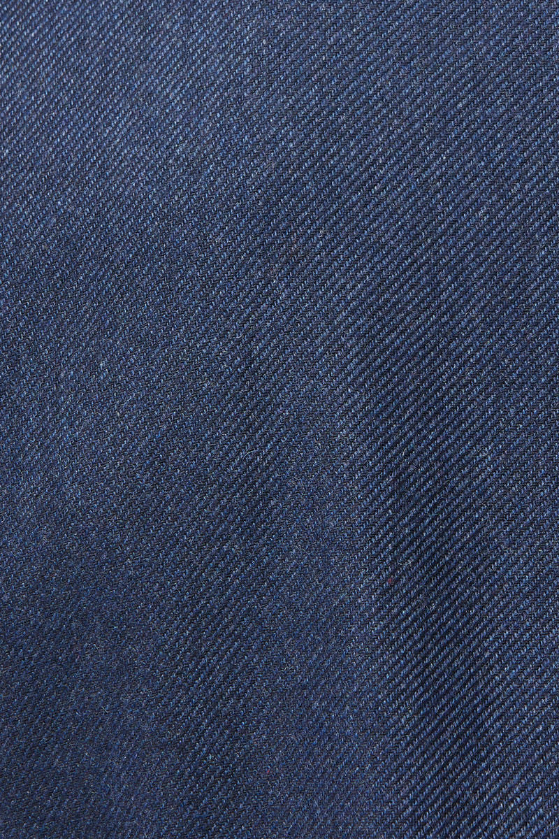 Frankie Navy Tapered Fit Blazer-Cloth close up view