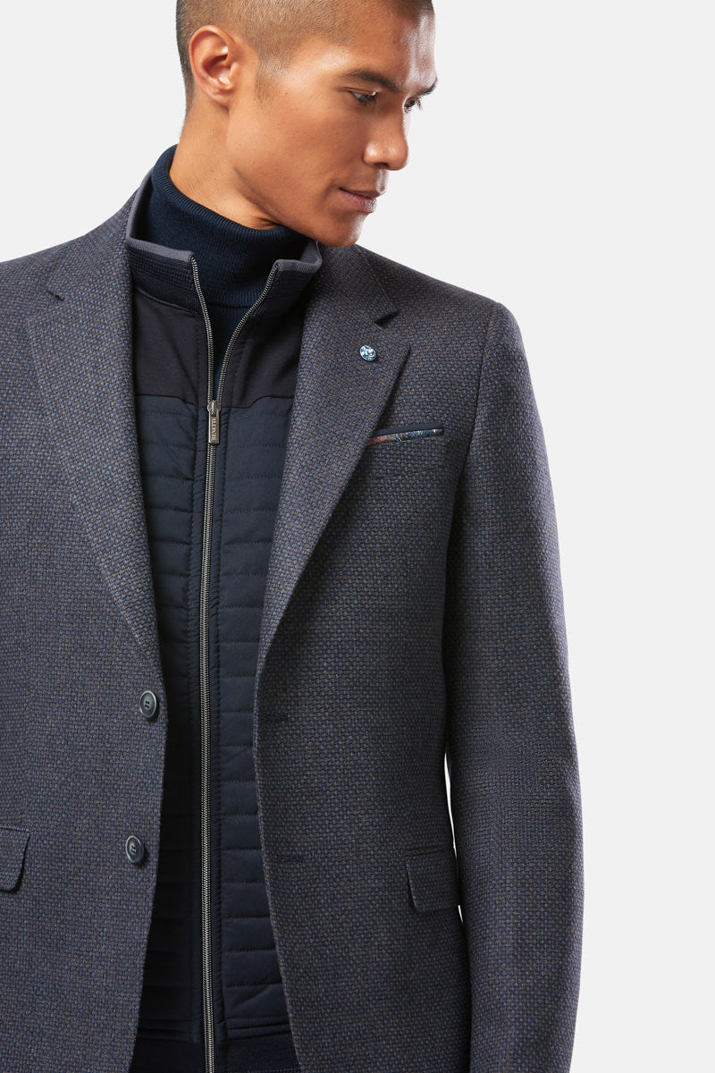 Perry Indigo Navy Tapered Fit Blazer-Detail view