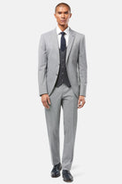 BENETTI Colin Three Piece Houndstooth Suit CHARCOAL front view