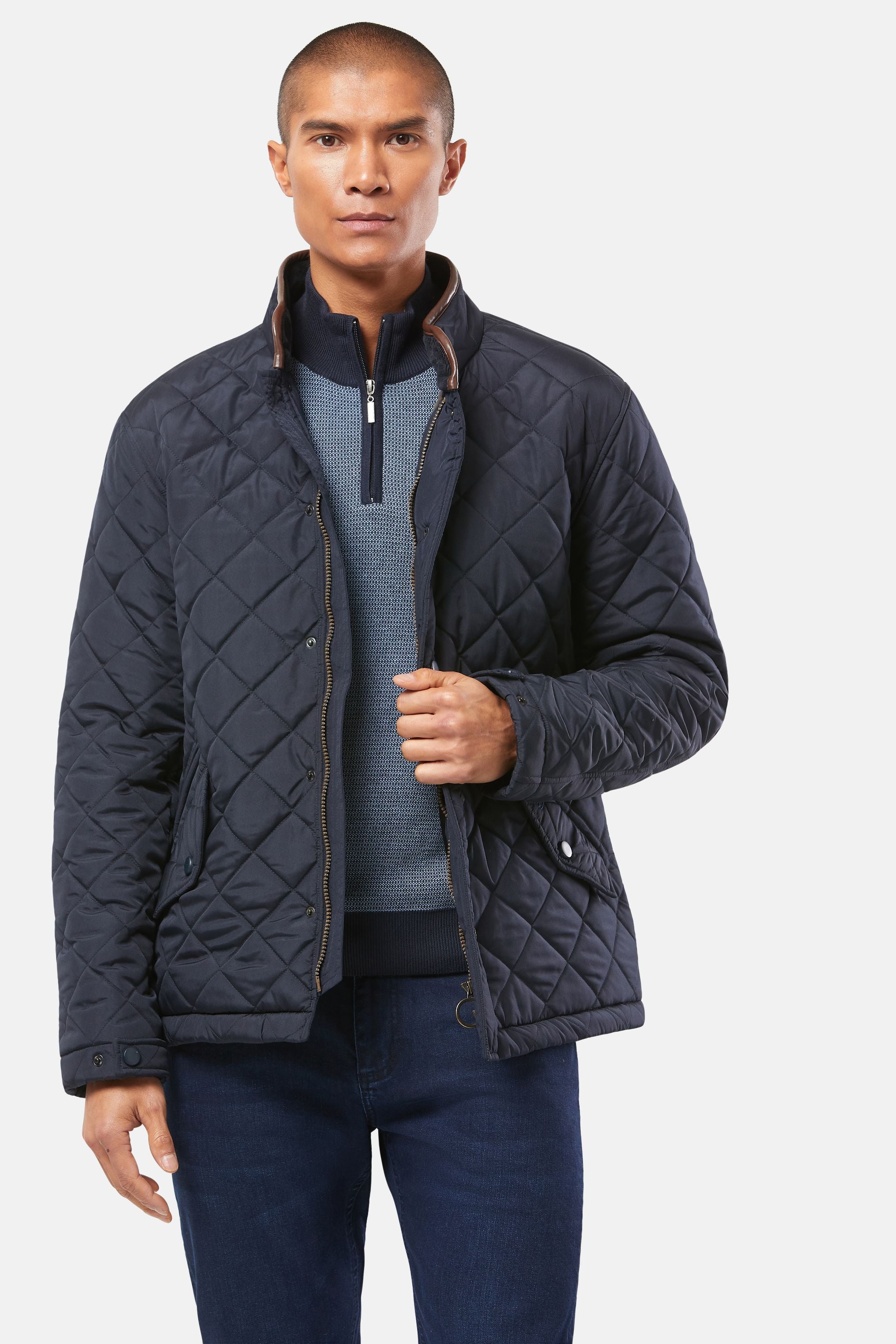 BENETTI Brutuz Navy Padded Jacket NAVY front view