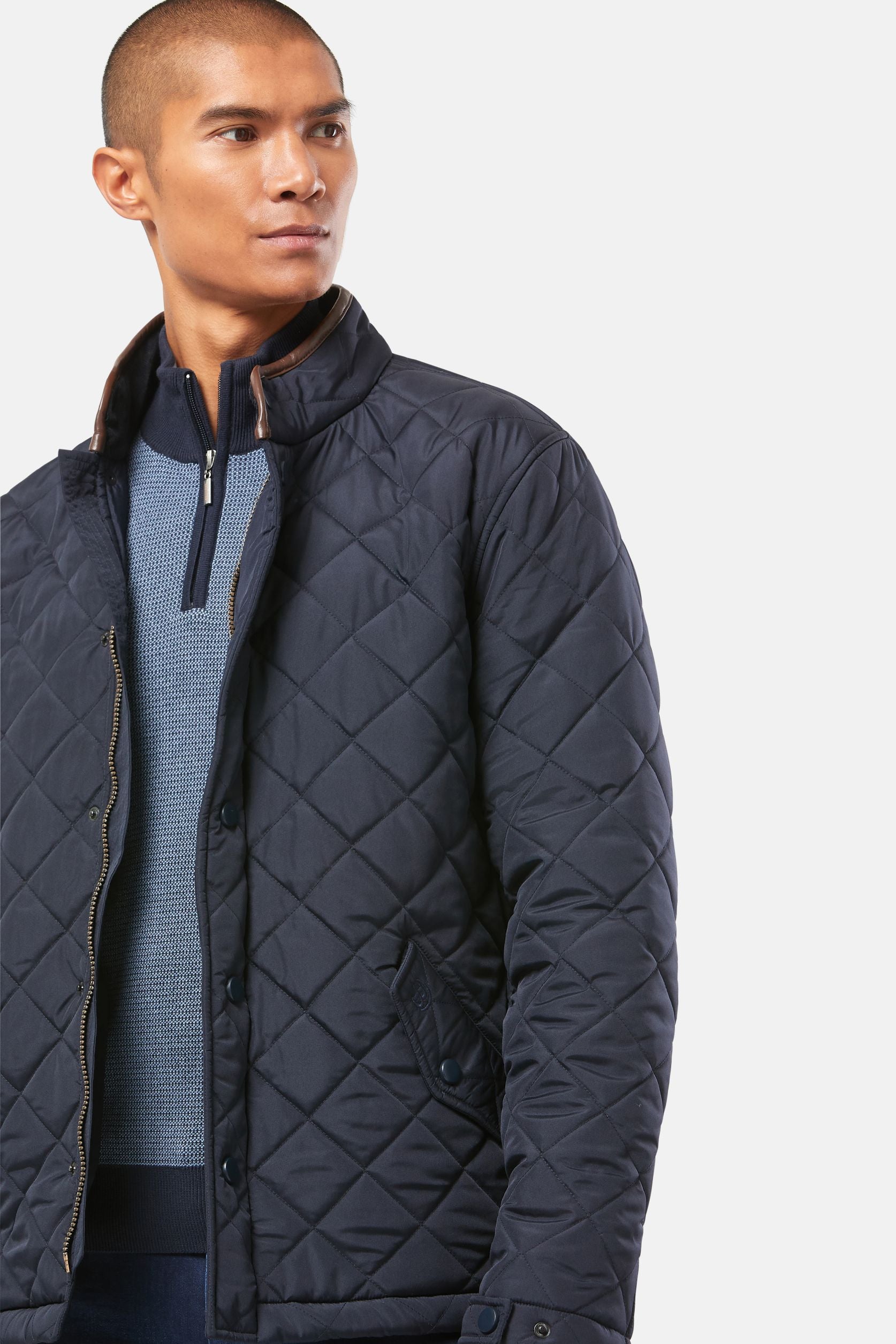 BENETTI Brutuz Navy Padded Jacket NAVY detail view
