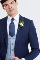 BENETTI Harold Ice Tapered Fit Waistcoat Ice back view