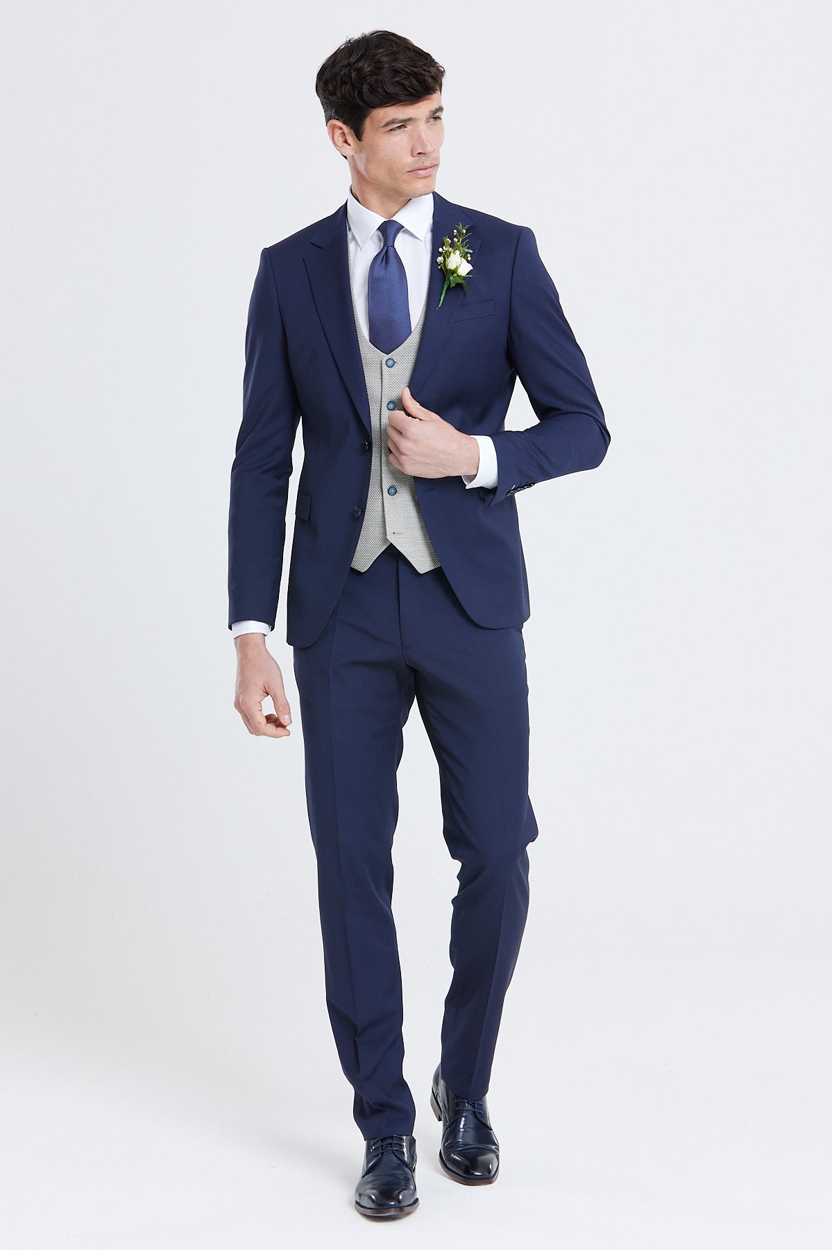 BENETTI Harold Tapered Fit Beige Waistcoat Beige detail view