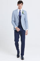 BENETTI Harold Ice Tapered Fit Blazer ICE front view