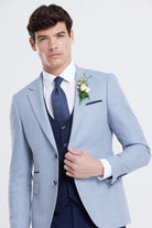 BENETTI Harold Ice Tapered Fit Blazer ICE detail view