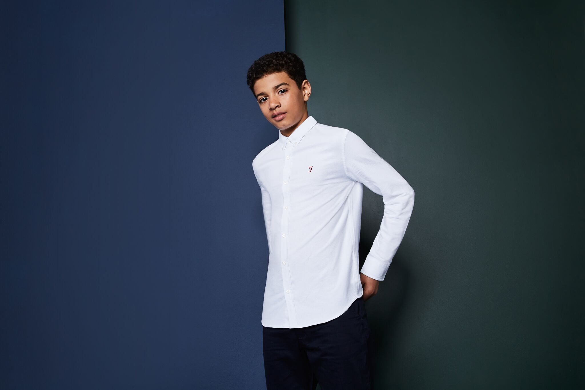 Brewer Oxford Farah Junior Shirt - Spirit Clothing