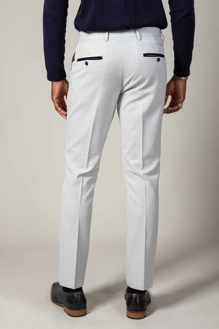 MARC DARCY Bromley Stone Trouser Stone model front view