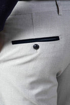 MARC DARCY Bromley Stone Trouser Stone detail view