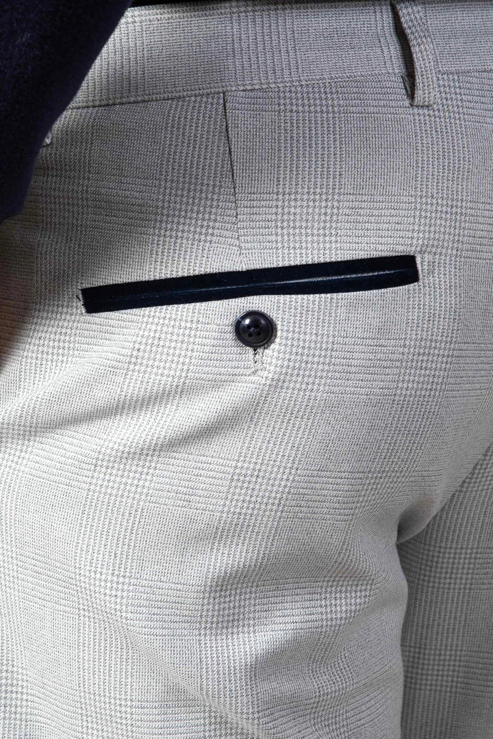 MARC DARCY Bromley Stone Trouser Stone detail view
