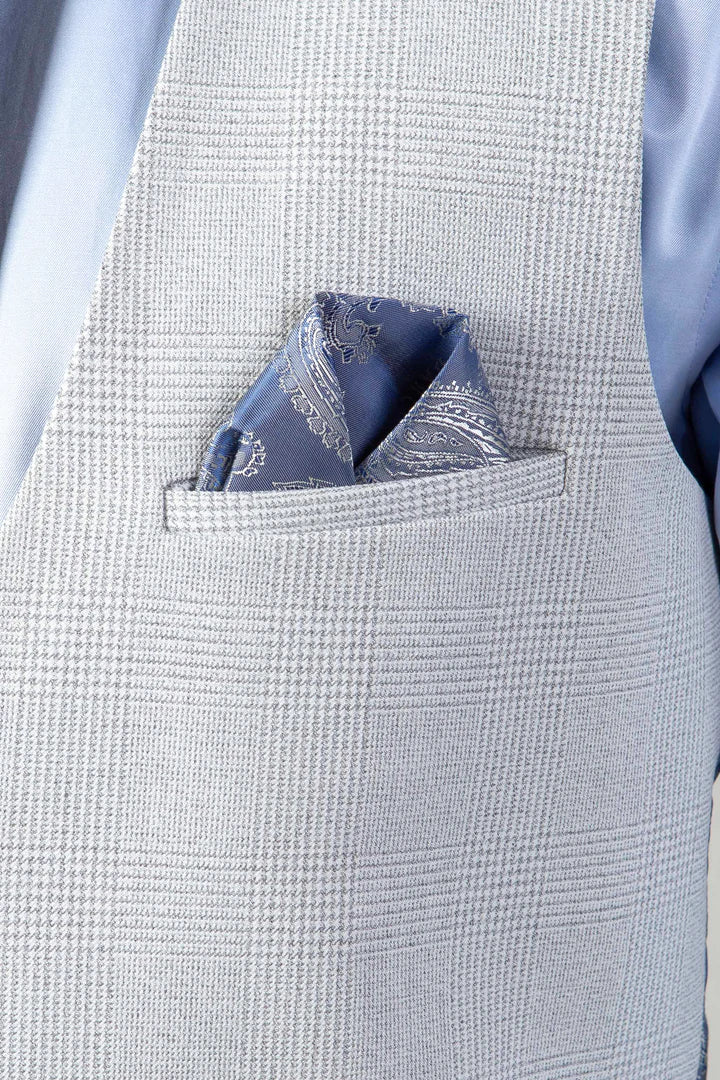 MARC DARCY Bromley Stone Waistcoat STONE detail view