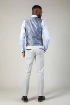 MARC DARCY Bromley Stone Waistcoat STONE model front view