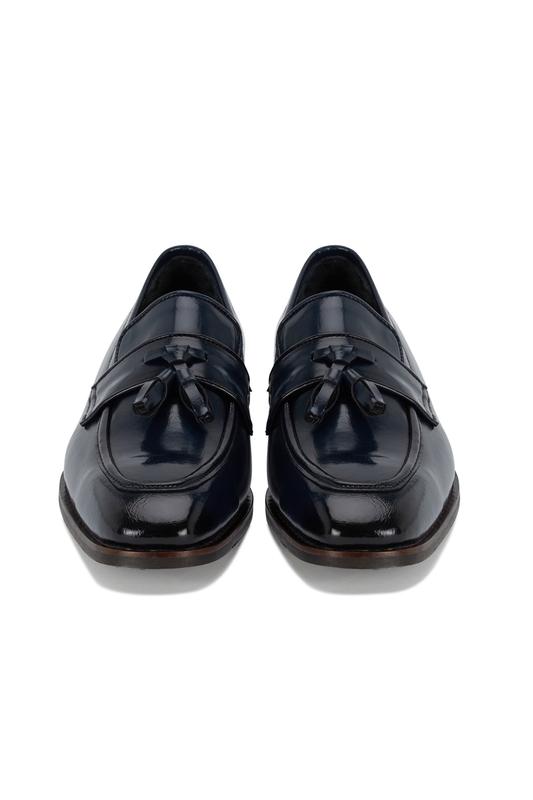 Curtis Navy Loafer Shoe