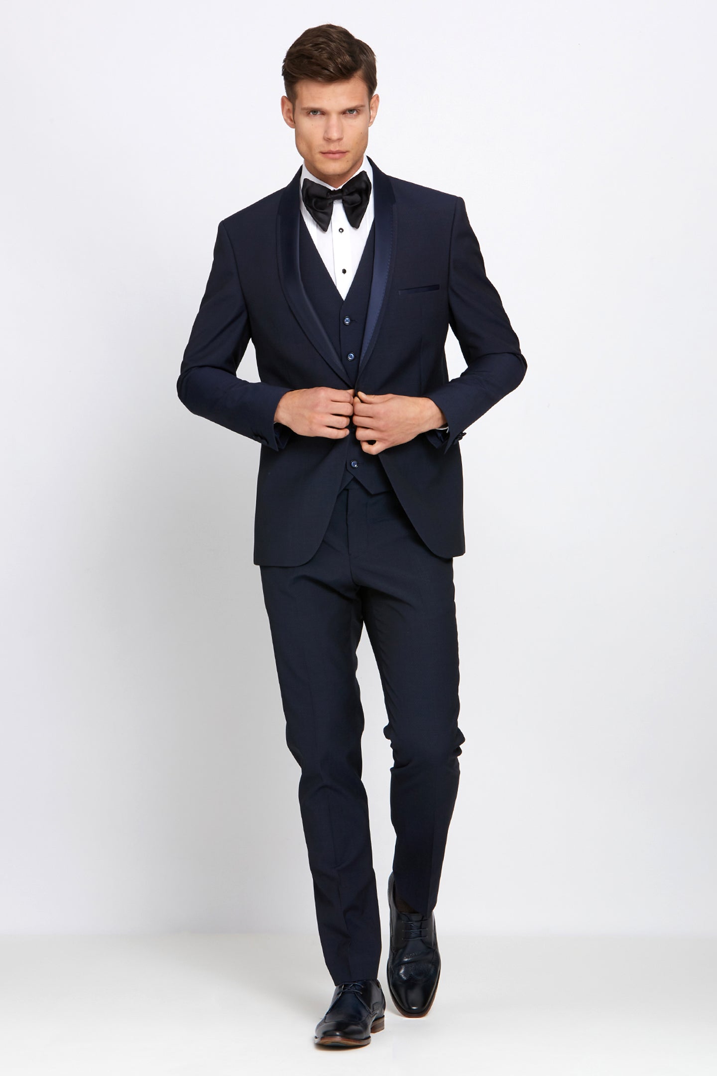 Elton Royal Tapered Tuxedo Jacket - Spirit Clothing