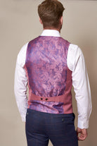 MARC DARCY Kelly Double Breasted Pink Waistcoat PINK detail view