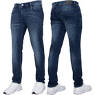 ETO EM624 Mid Stone Wash Slim Stretch Fit Jean MID STONE WASH front view