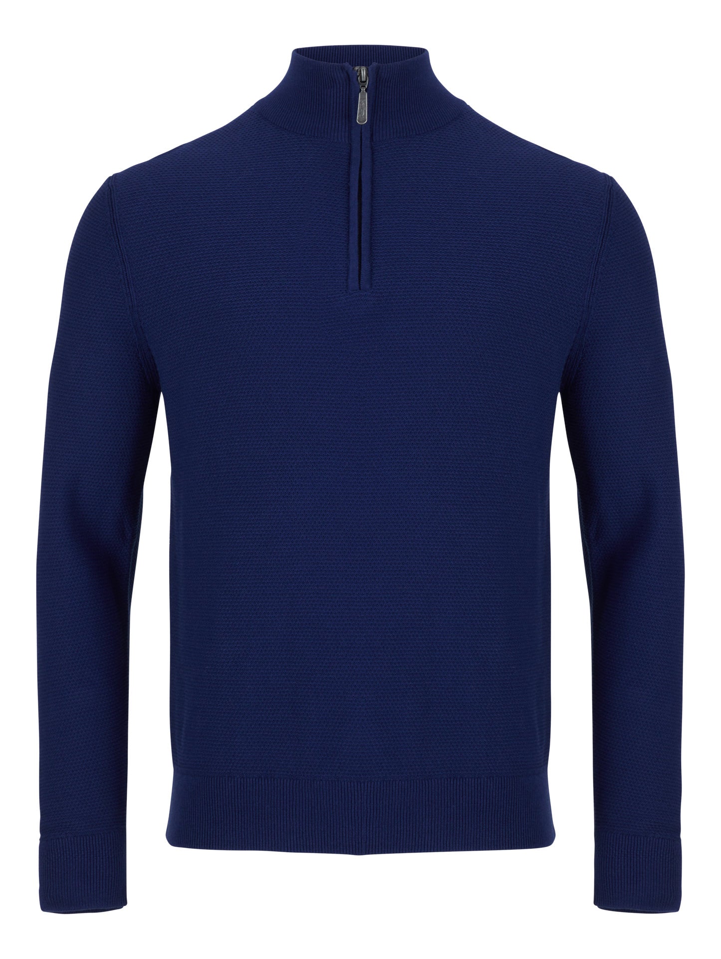 Embassy 1/4 Zip Knit Blue Depths Jumper