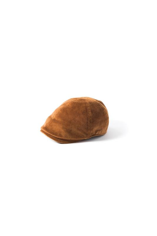 FAILSWORTH Failsworth Cord Duckbill Cap Fawn front view