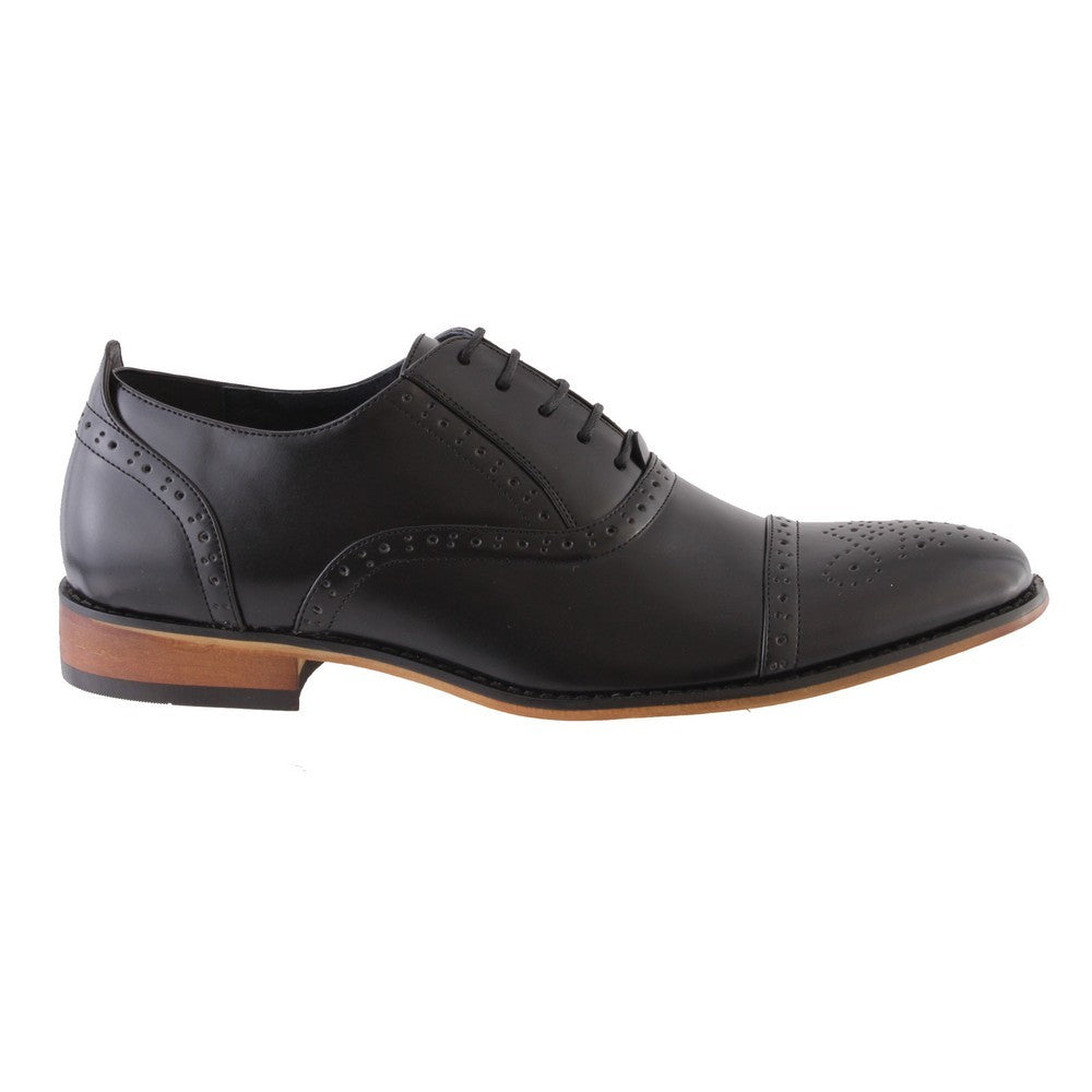 Goor Goor Men's PU Brogue Brown side view