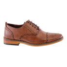 Goor Goor Men's PU Brogue Black back view