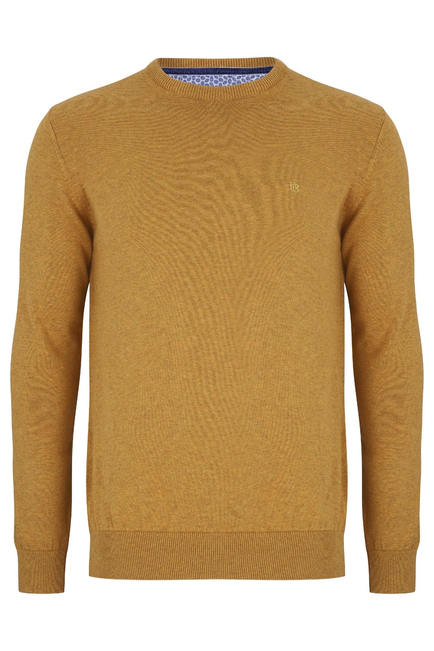 Benetti crew neck sweater in gold