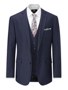 Skopes Harcourt Navy Slim Fit Jacket NAVY model front view