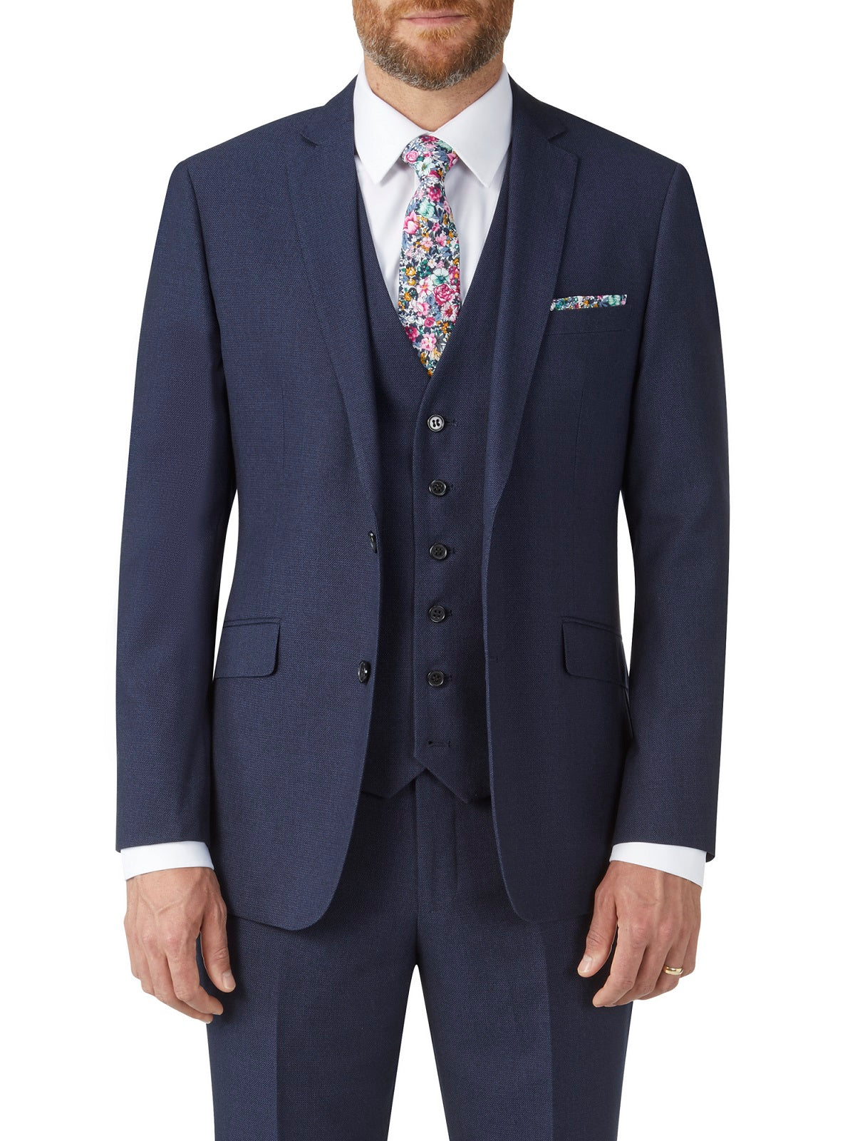 Skopes Harcourt Navy Slim Fit Jacket NAVY front view