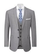 Skopes Harcourt Silver Tapered Fit Jacket Silver front view